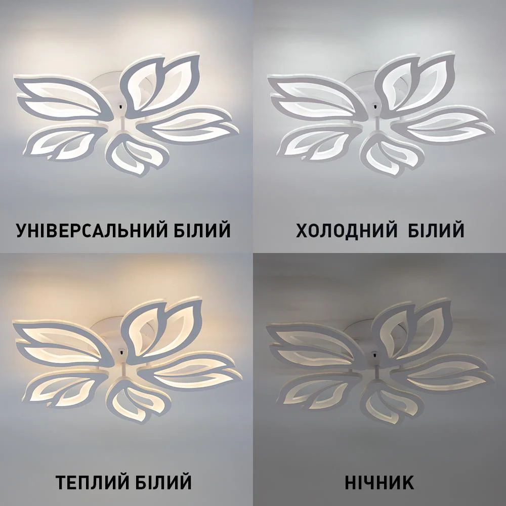 Люстра светодиодная ESLLSE ASTRA с пультом 60 Вт 5F 560x95 мм (10593) - фото 3 Люстра светодиодная ESLLSE ASTRA с пультом 60 Вт 5F 560x95 мм (10593) - фото 3