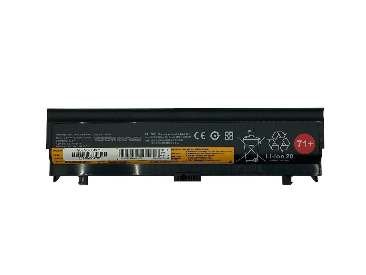 Аккумулятор для ноутбука Lenovo 00NY486 ThinkPad L560 10,8V 5200 mAh (064971)