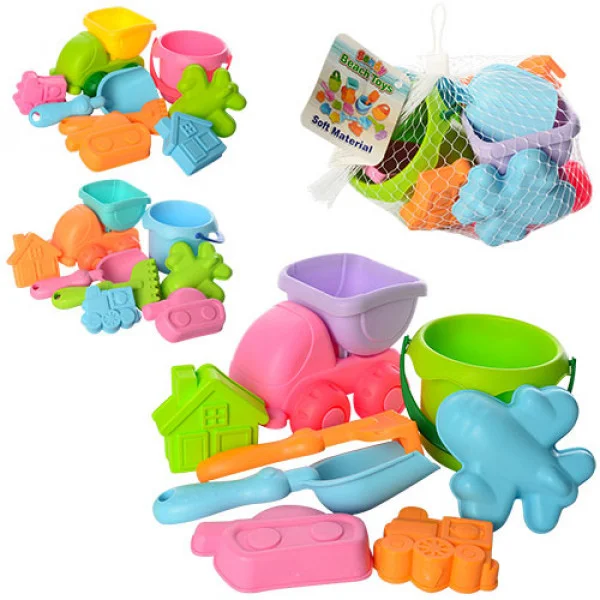 Набір ігровий для пісочниці з машинкою (858-5) Набір ігровий для пісочниці з машинкою (858-5)