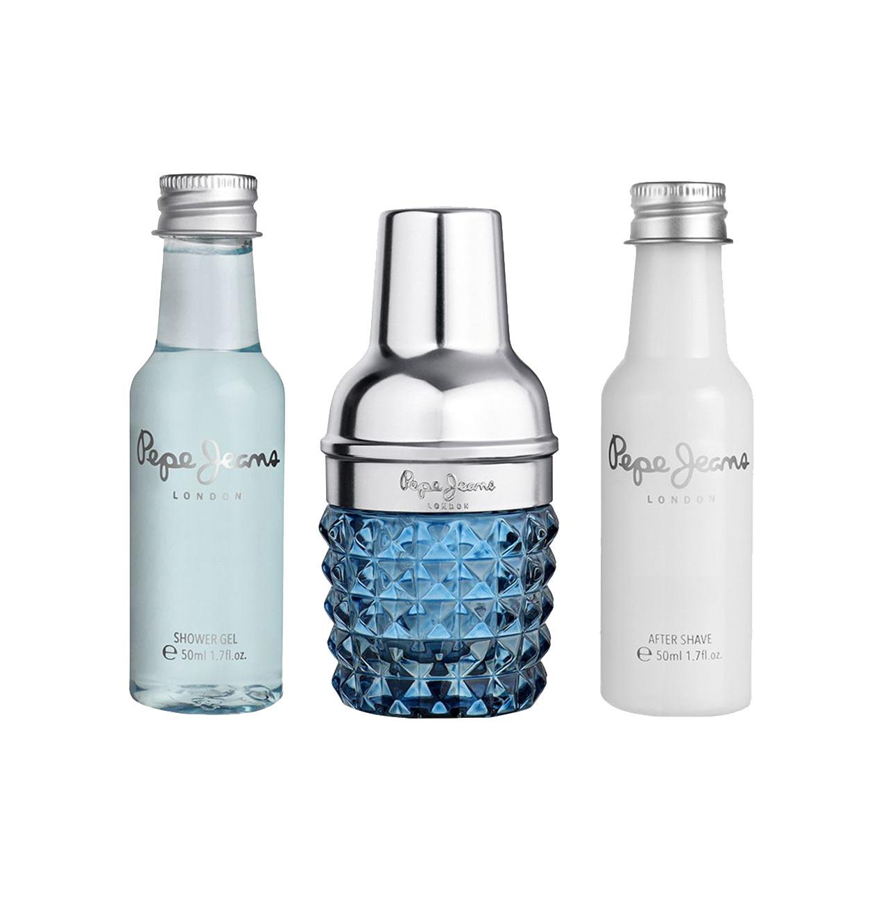 Парфумований набір Pepe Jeans Туалетна вода для чоловіків 30 мл/Гель для душу 50 мл/Засіб після гоління 50 мл (PPJ037) - фото 2 Парфумований набір Pepe Jeans Туалетна вода для чоловіків 30 мл/Гель для душу 50 мл/Засіб після гоління 50 мл (PPJ037) - фото 2