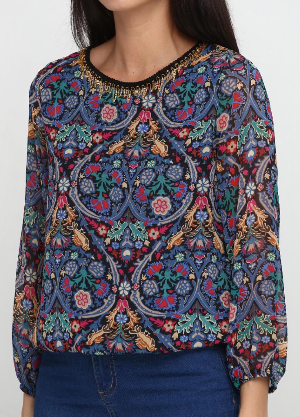 Блузка Ageless р. 36 Різнокольоровий/Синій (RD-5007-77) - фото 3