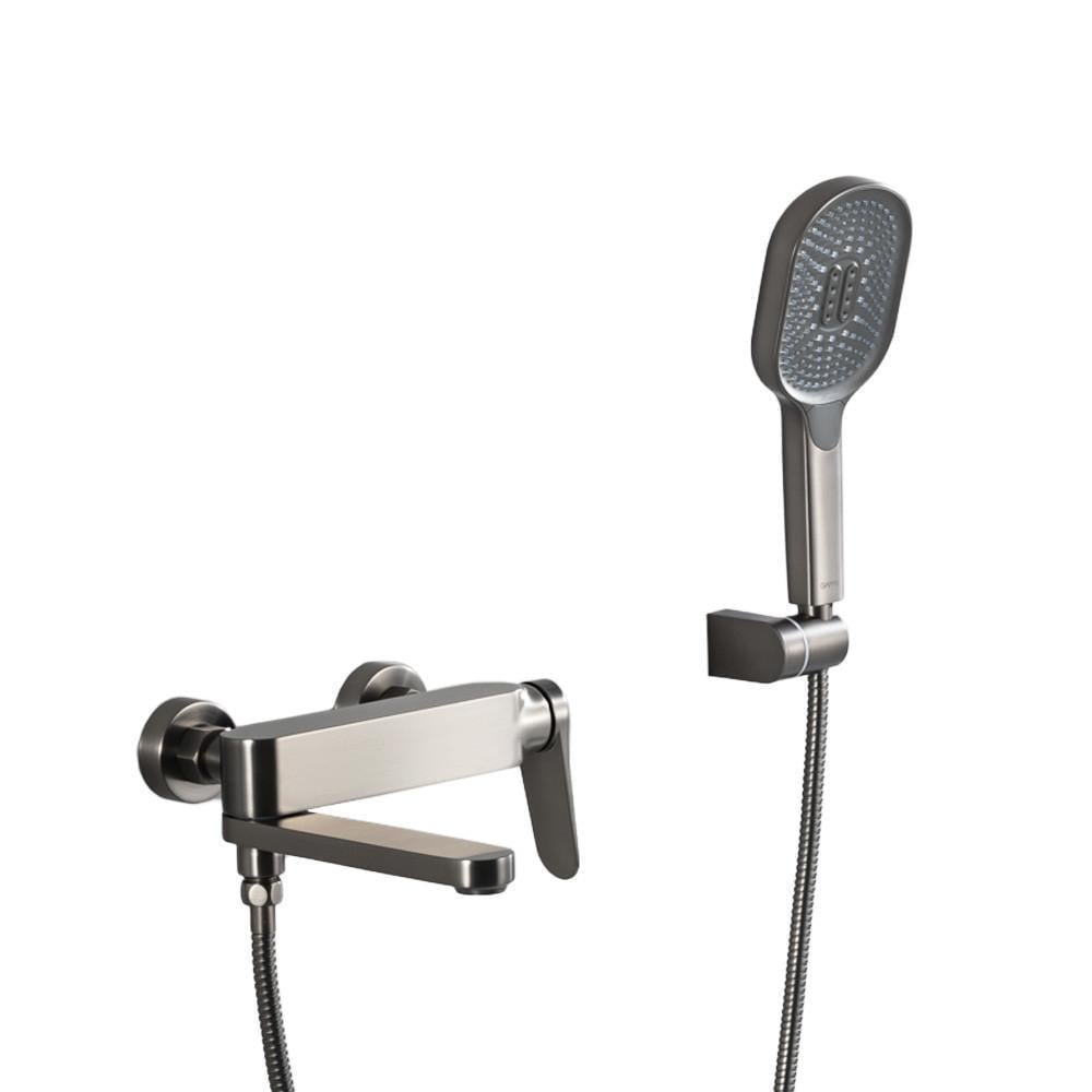 Смеситель для ванны Gappo G3210-9 поворотное излияние/латунь Оружейная сталь (26922149)