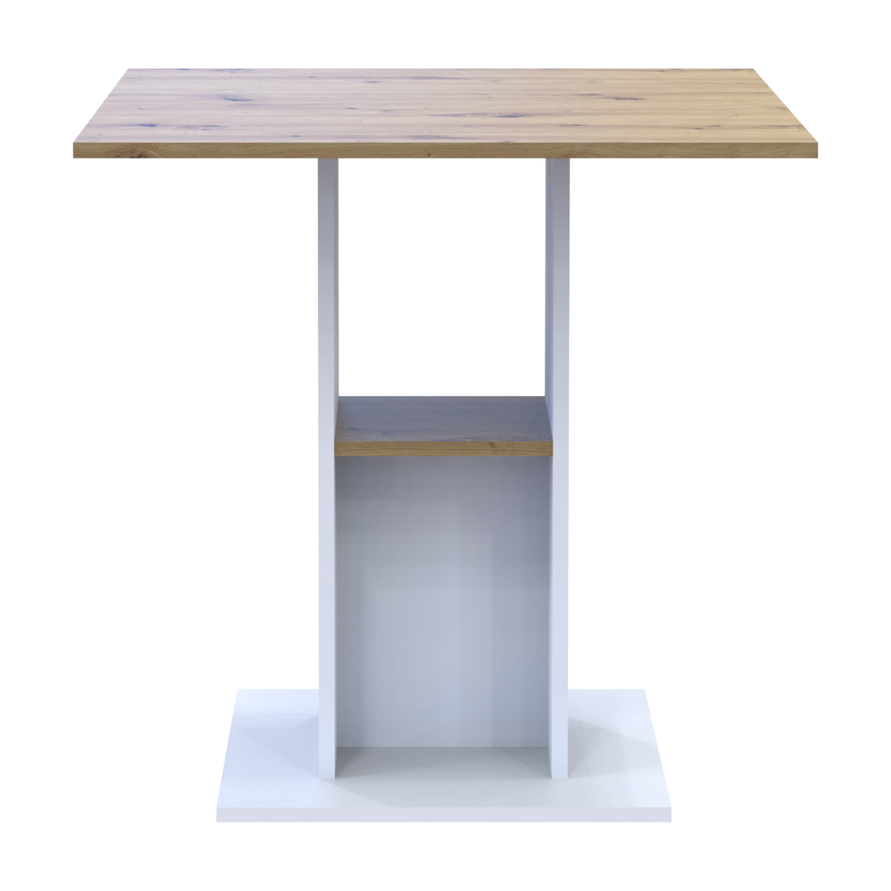 Стол Doros Коуд 70х70х74 см Белый/Дуб Артизан (41510131) - фото 2