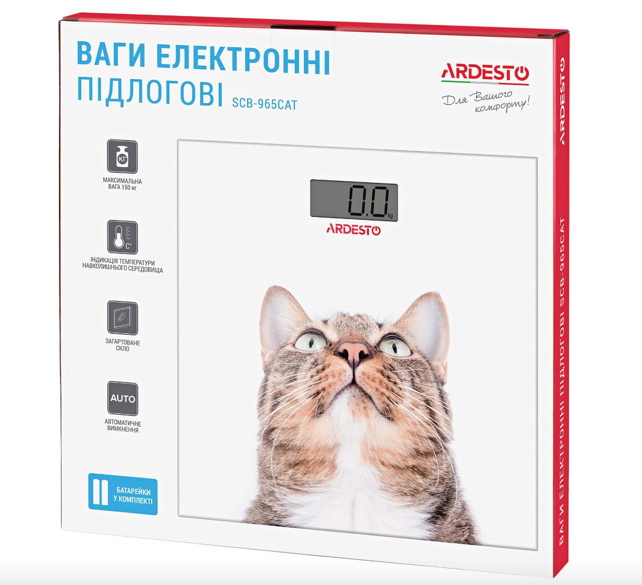 Весы напольные Ardesto SCB-965 Cat EU (0207) - фото 5