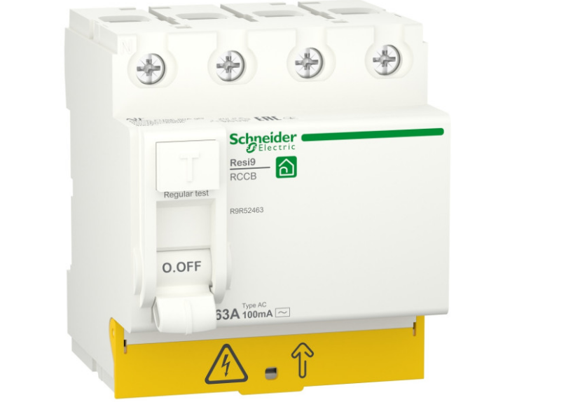 Пристрій захисного відключення Schneider Electric R9R52463 4P 63A 100mA АС Resi9 (33674598)