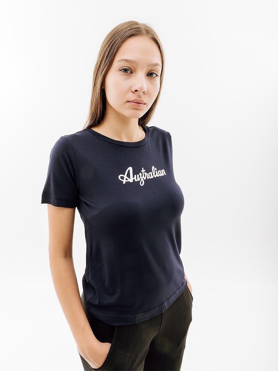 Футболка женская Australian COTTON TEE HOLOGRAPHIC LOGO 2XL Синий (7dLSDTS0030-200 2XL)