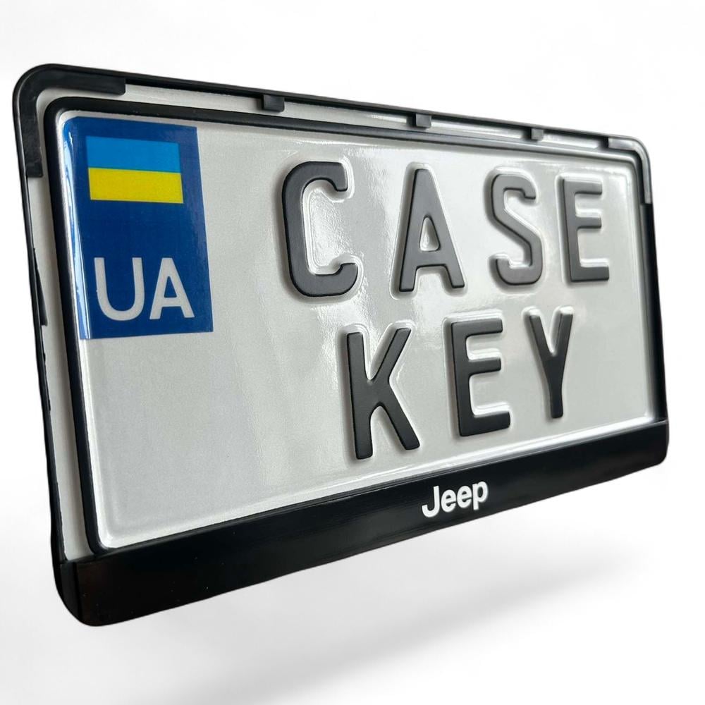 Авторамка США с лакированной печатью JEEP (jpramkausa1)