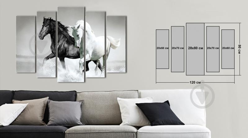 Модульная картина Декор Карпаты Vip Collection 120х80 см (VIP-M5-230)