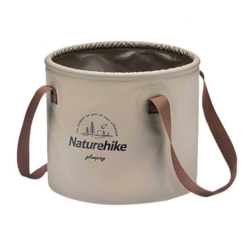 Ведро складное Naturehike NH20SJ040 Round bucket PVC 20 л Light coffee (6927595764633)