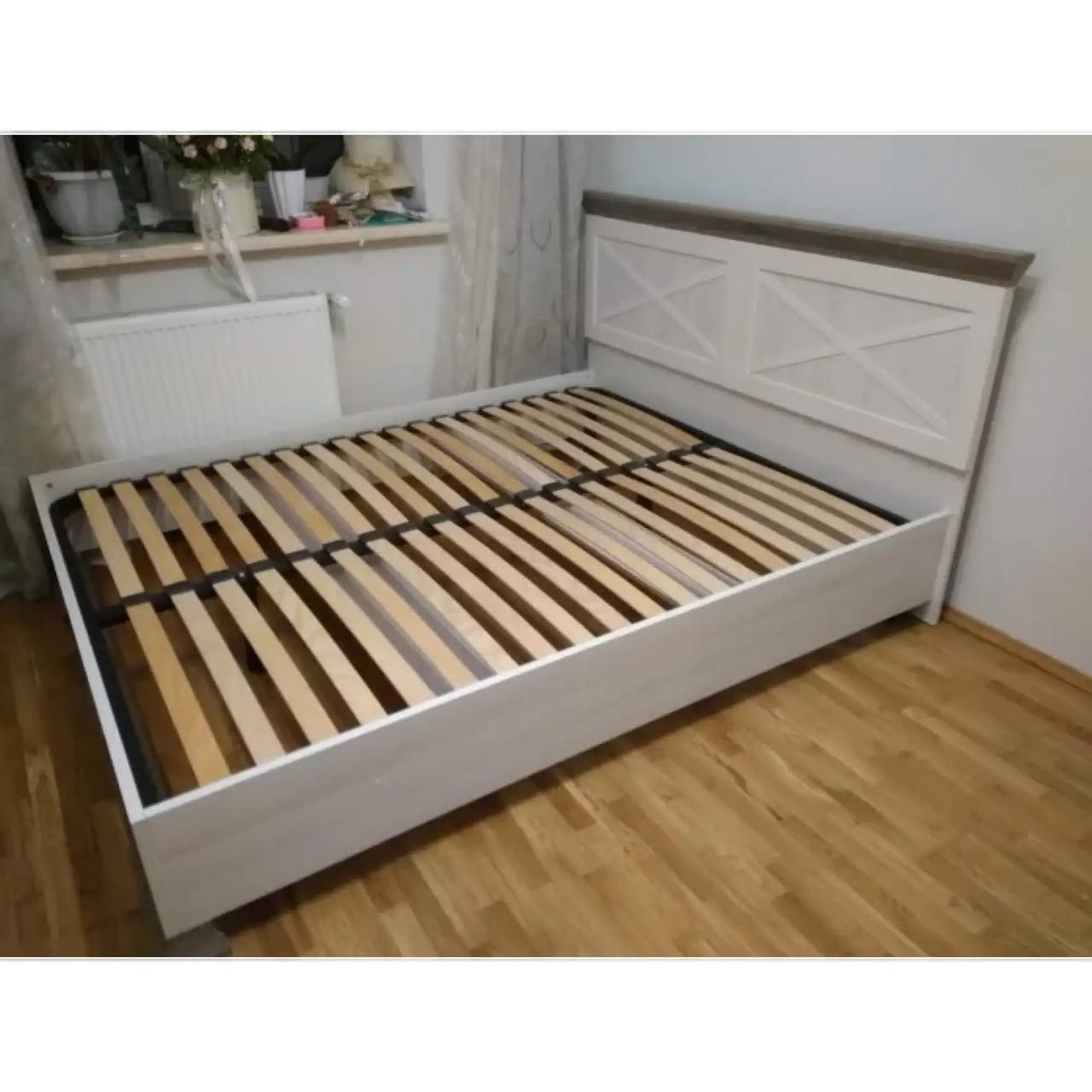 Кровать двуспальная Гербор Марсель без основания под матрас 160 160x200 см Ясень снежный/Дуб Сонома Трюфель (GRB-1188) - фото 4 Кровать двуспальная Гербор Марсель без основания под матрас 160 160x200 см Ясень снежный/Дуб Сонома Трюфель (GRB-1188) - фото 4