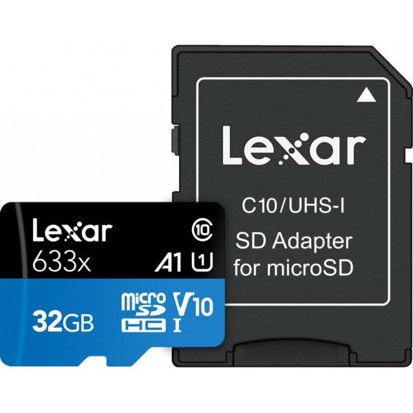 Карта памяти Lexar 32GB microSDHC class 10 UHS-I 633x (LSDMI32GBB633A) - фото 3