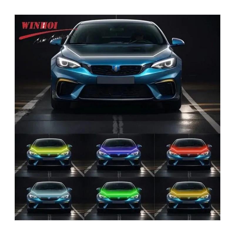 Підсвічування кришки капота багатофункціональна гнучка стрічка Leader RGB 12-24V 150 см (4591-Leader) - фото 8