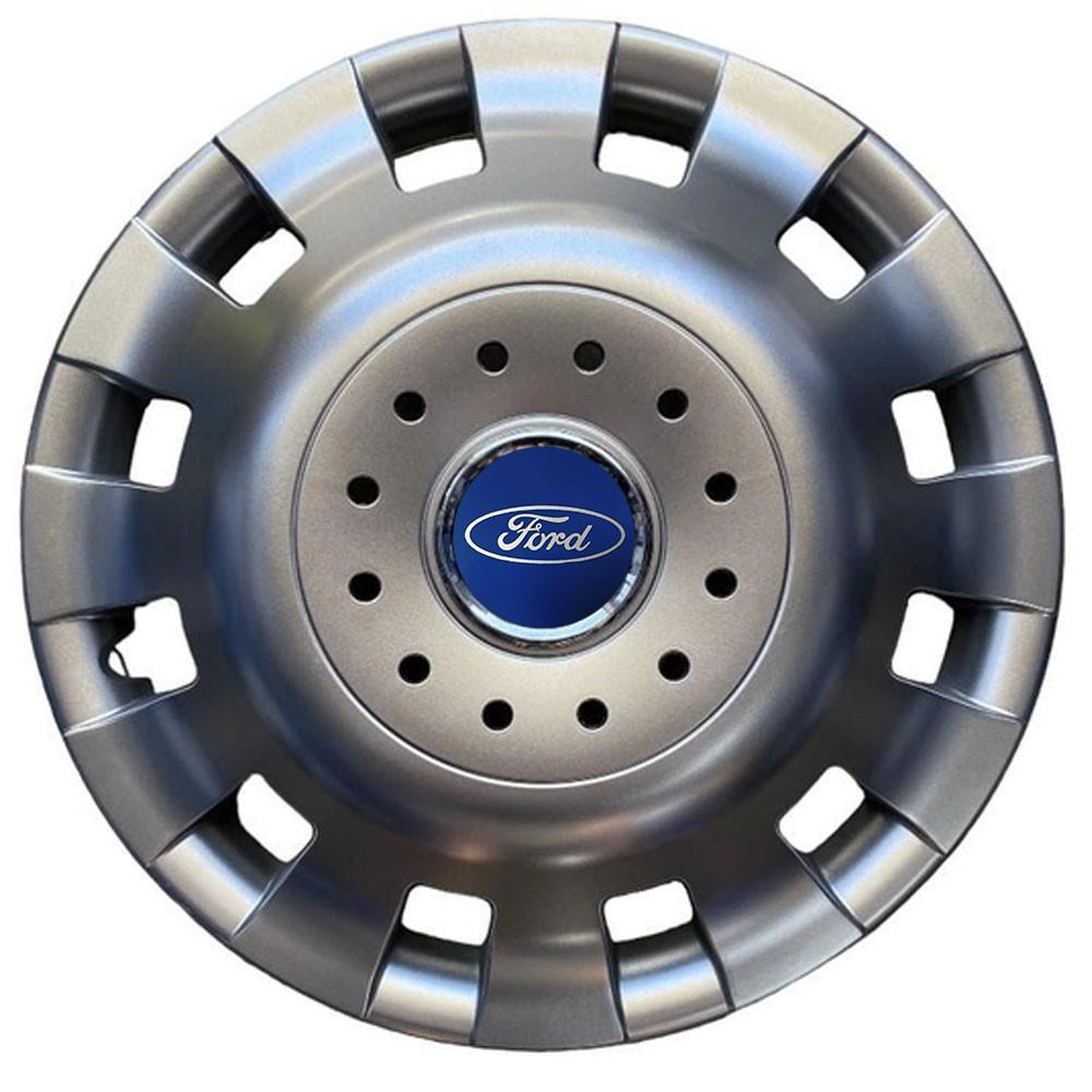 Колпаки SJS с логотипом Ford 414 R16 4 шт. Серебряный (31008975)