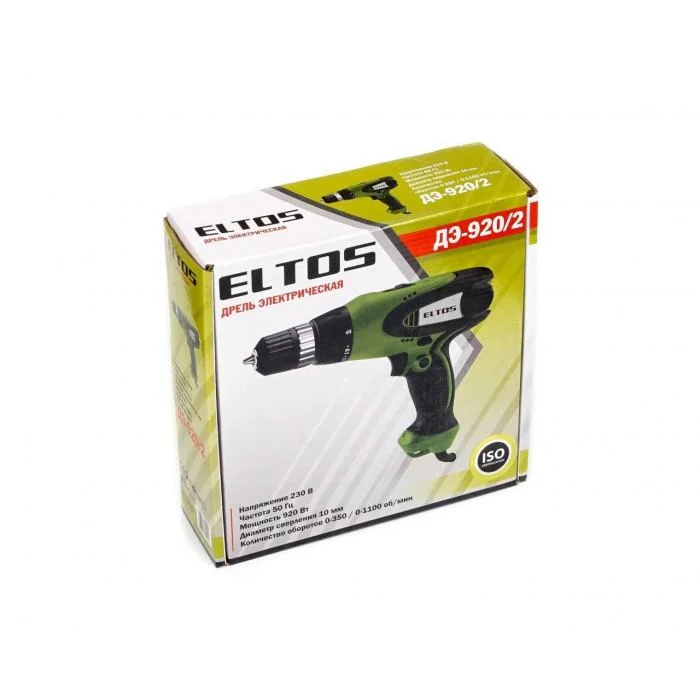 Дрель-шуруповерт электрический ELTOS ДЕ-920/2 - фото 4 Дрель-шуруповерт электрический ELTOS ДЕ-920/2 - фото 4