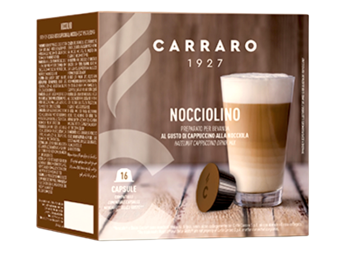 Кава у капсулах Carraro Dolce Gusto Nocciolino Hazelnut cappuccino 16 шт. (Е-209)