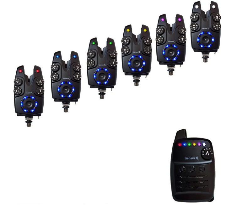Набір сигналізаторів клювання World4Carp Sensor X 6+1 (WC360-6)