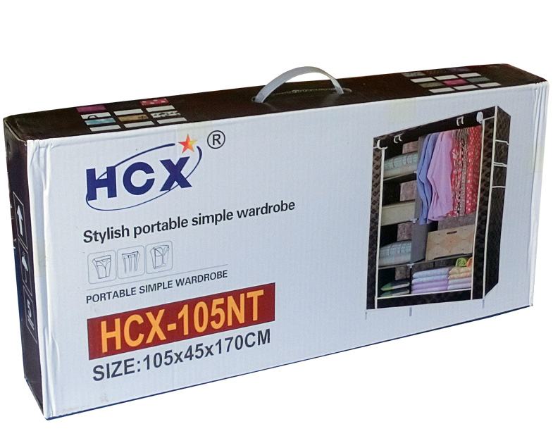 Шкаф органайзер тканевый HCX-105NT сборной Черный/Золотой - фото 9 Шкаф органайзер тканевый HCX-105NT сборной Черный/Золотой - фото 9