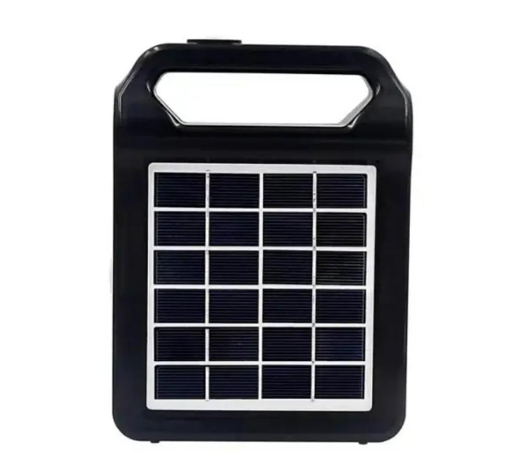 Фонарь ручной EP-035 с радио и солнечной панелью Черный
