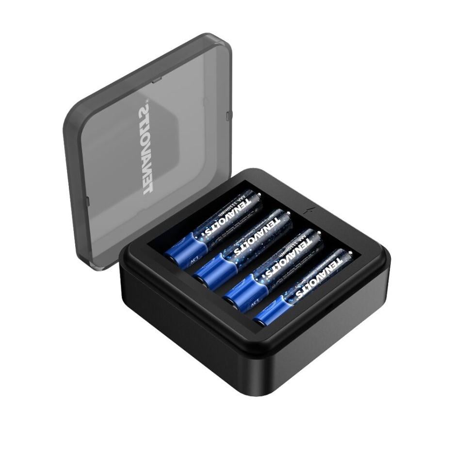 Аккумуляторы TENAVOLTS AAA 1.5V 740mAh с зарядным устройством 4 шт.