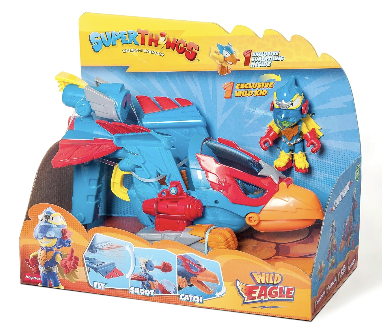 Игровой набор Дикий орел SuperThings Wild Eagle Jet Magicbox Самолет Super Things