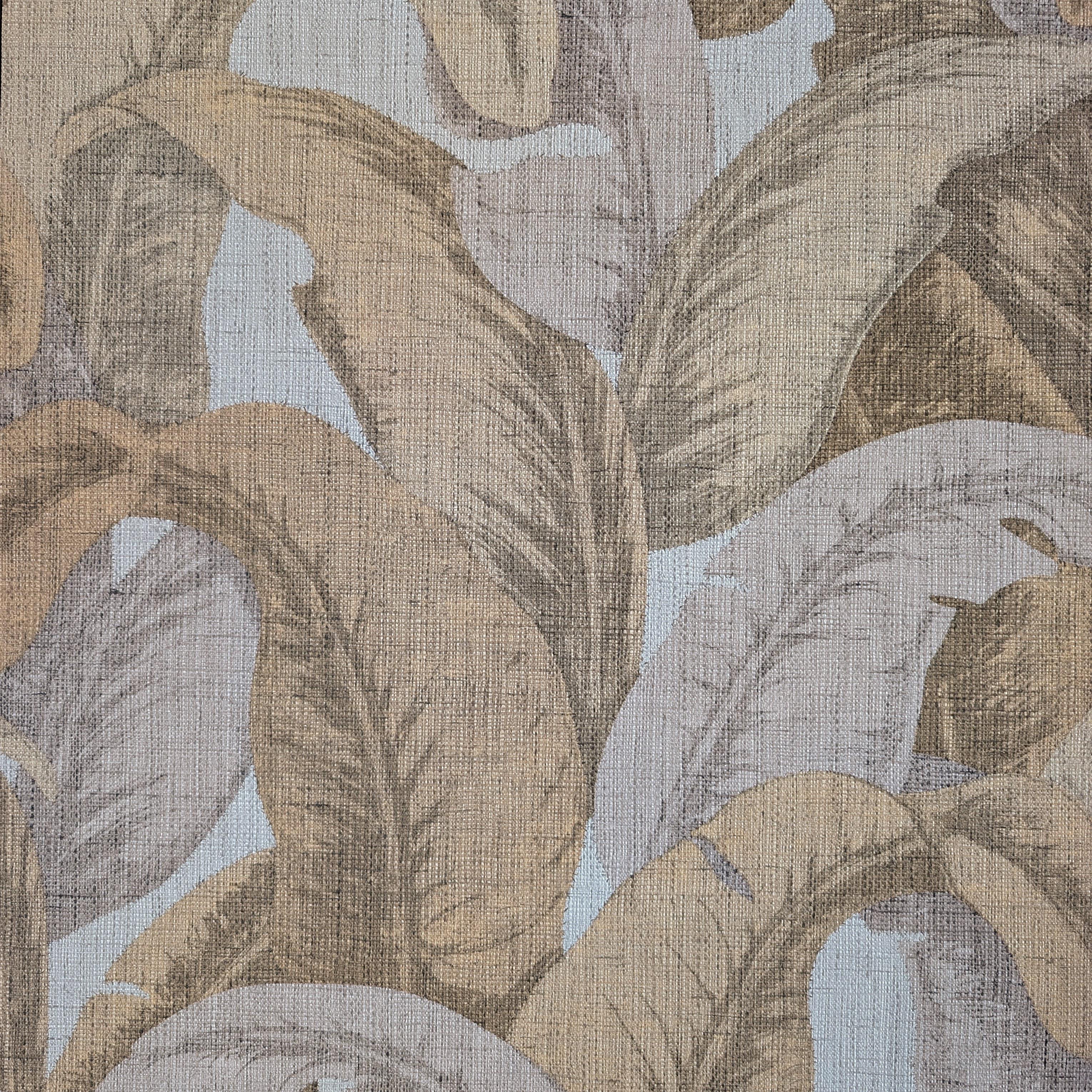 Шпалери вінілові на флізеліновій основі Decoprint Ogoni OG22331 Листя Жовтий
