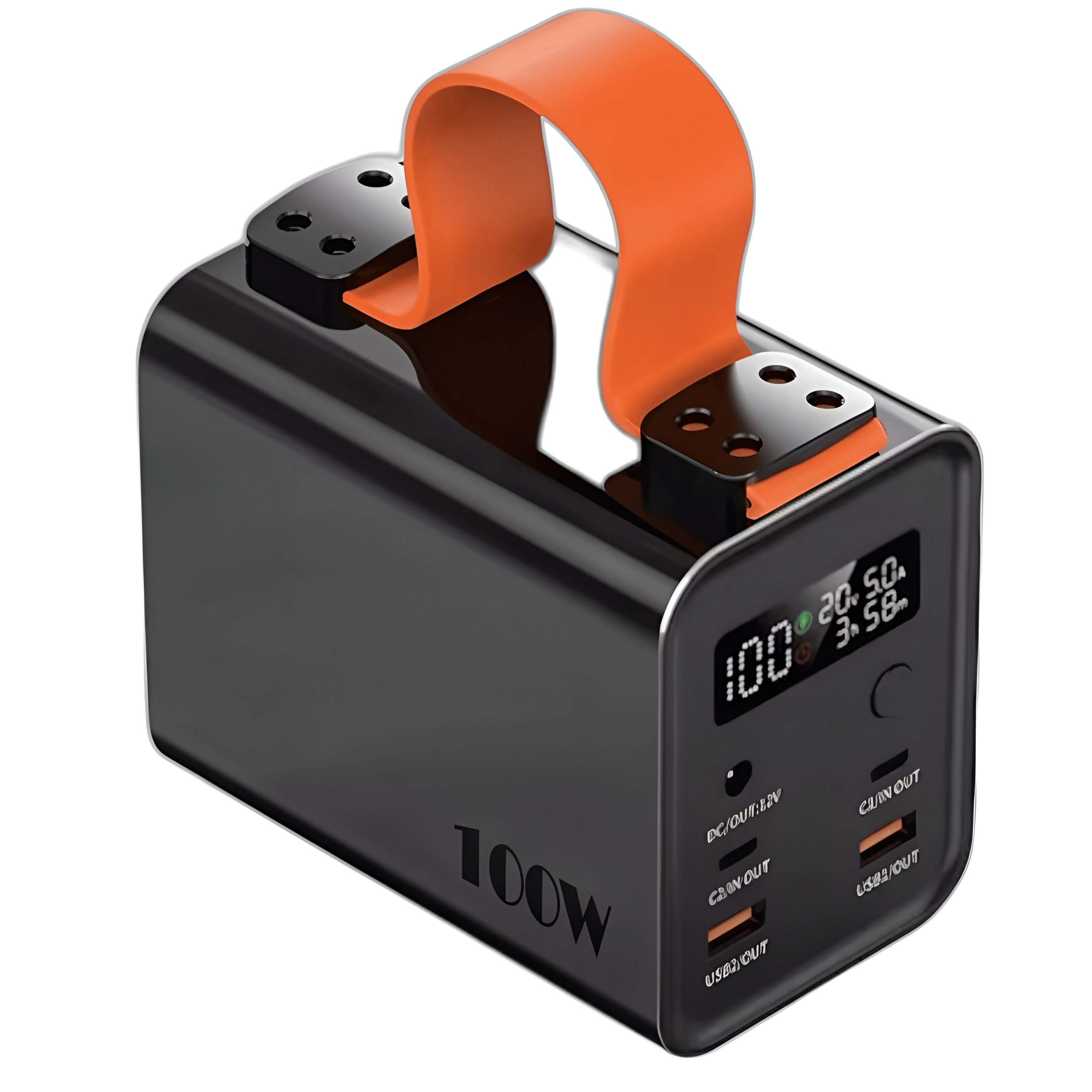 Повербанк JoyPro с фонарем для ноутбука/телефона/роутера телефона QC 3.0 PD 100 W 60000 mAh Серый (06adad85)
