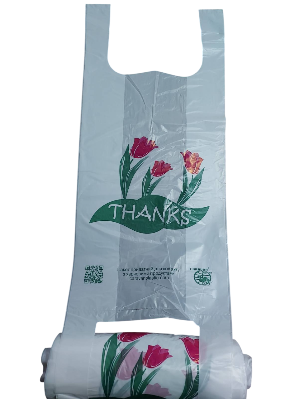 Поліетиленові пакети-майка Тюльпан 22х45 в рулоні 140 шт. (2806232081)