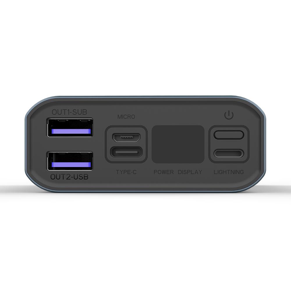 Повербанк ColorWay Full USB QC3.0 + USB-C Power Delivery 22,5 W 20000 mAh Gray (CW-PB200LPH3GR-PDD) - фото 5