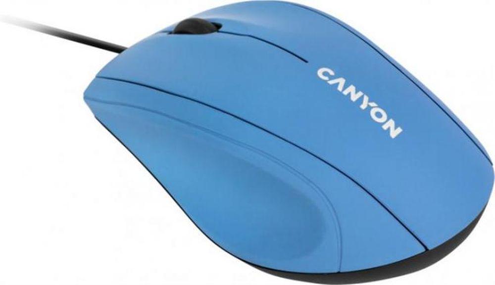 Мышь Canyon M-05 USB 1000 dpi Blue (104244)