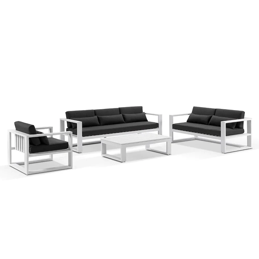 Комплект уличной мебели мягкой Loft с металлическим каркасом (KS-1396-NM)