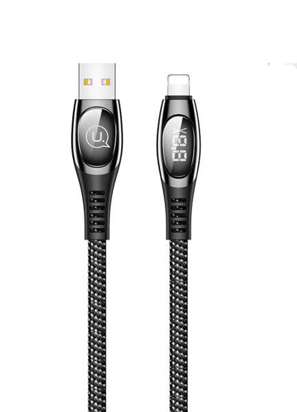 Кабель Lightning to USB Usams U36 1,2 м Black (530261) - фото 1