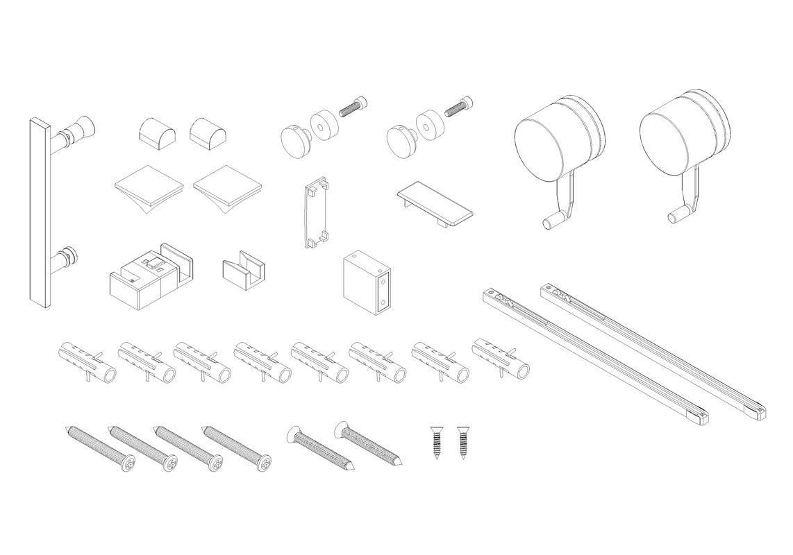 Душевая дверь в нишу KOER SR SD01-120x200-TR-01 прозрачное стекло Easy Clean 8 мм Хром (KR5376) - фото 4 Душевая дверь в нишу KOER SR SD01-120x200-TR-01 прозрачное стекло Easy Clean 8 мм Хром (KR5376) - фото 4