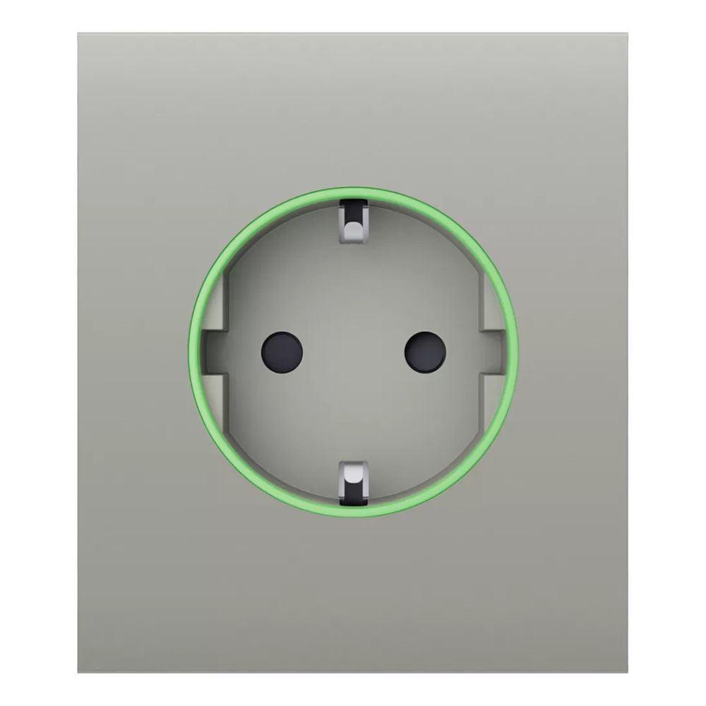 Фронтальная панель Ajax CenterCover ASP для умной розетки type F 55 Oyster (26-00363)