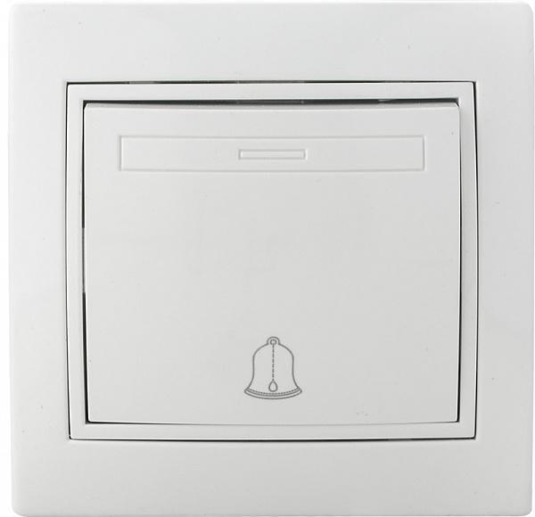 Выключатель одноклавишный АСКО-УКРЕМ FL для звонка Белый (ВВДСБ10-FL-W)