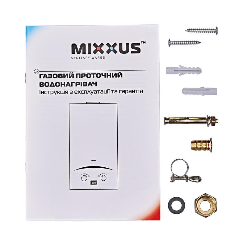Газова колонка MIXXUS GWH-0510 BASIC GLASS димохідна 10 л/хв панель зі скла з малюнком (WH0026) - фото 4 Газова колонка MIXXUS GWH-0510 BASIC GLASS димохідна 10 л/хв панель зі скла з малюнком (WH0026) - фото 4