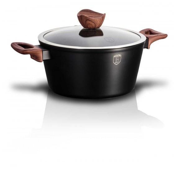Каструля з кришкою Berlinger Haus Ebony Rosewood Collection антипригарне покриття 2,5 л 20 см (28398810)