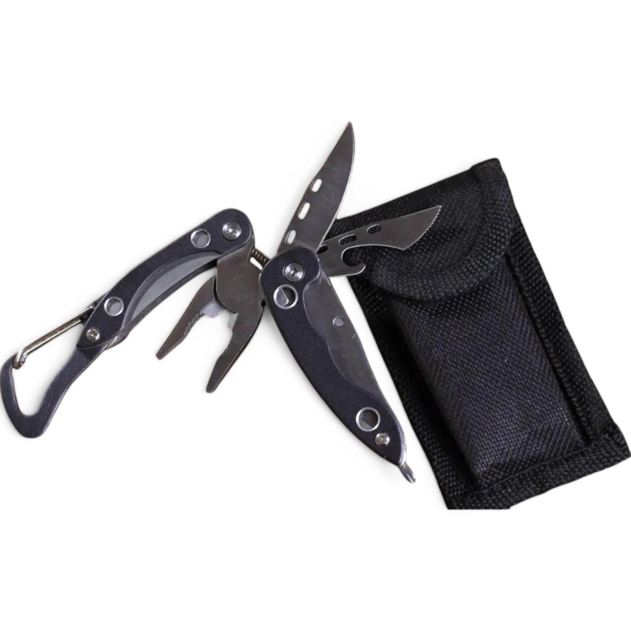 Мультитул Traveler 7в1 с карабином в чехле Black (25686183)