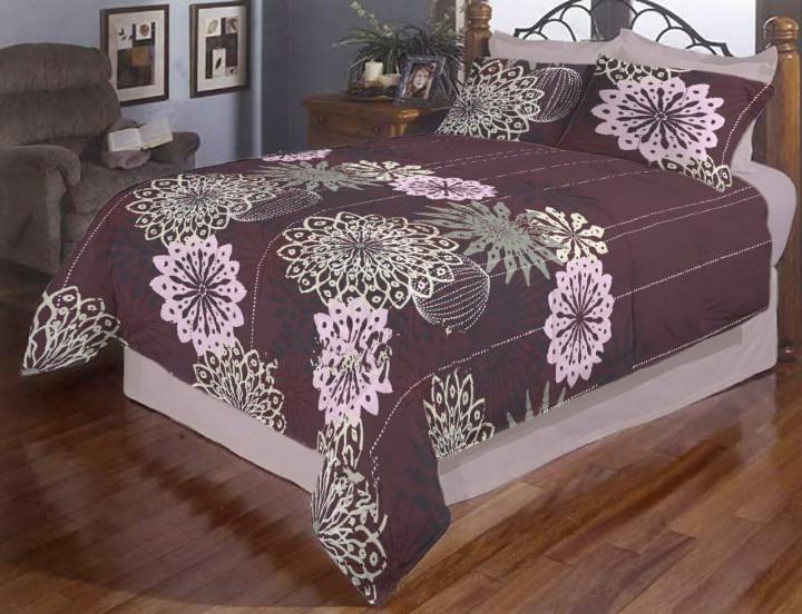 Простынь на резинке Вилена Голд Розовые сны бязь 120х200 см