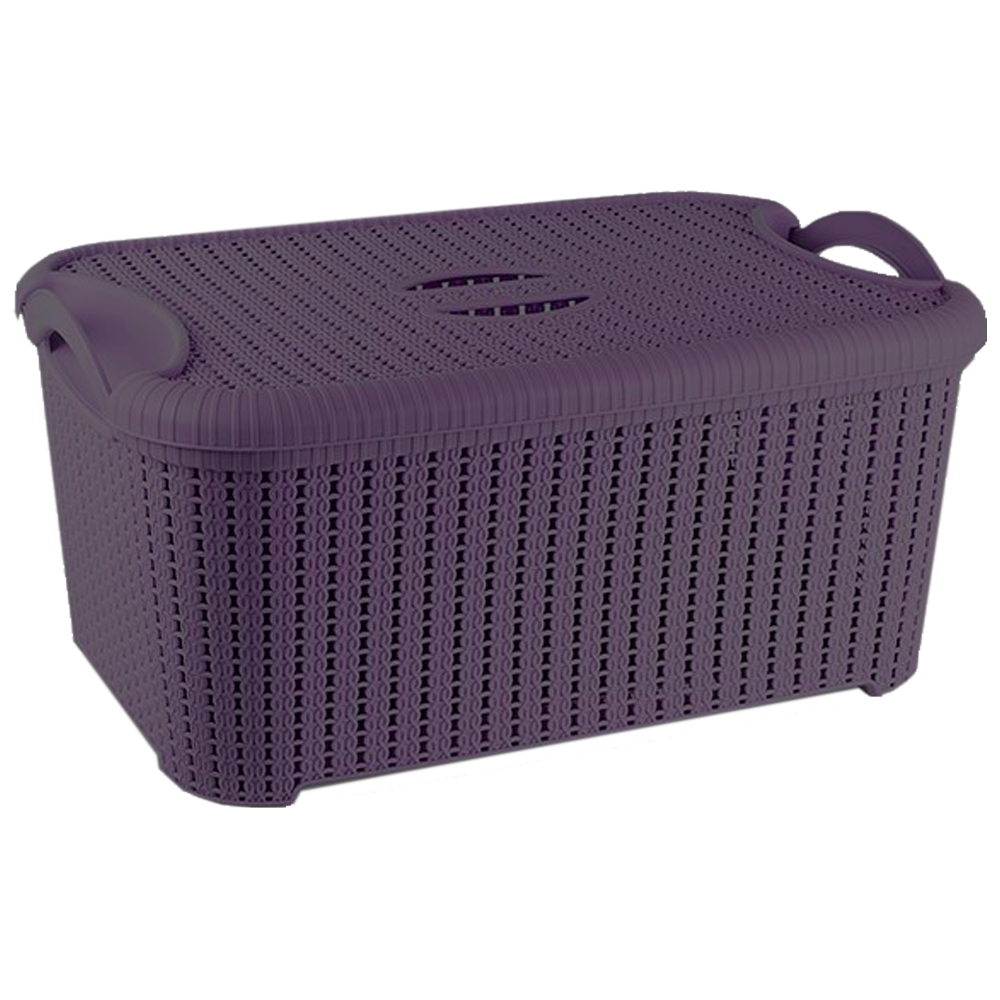 Корзина с крышкой Flexi 22 л Темно-фиолетовый