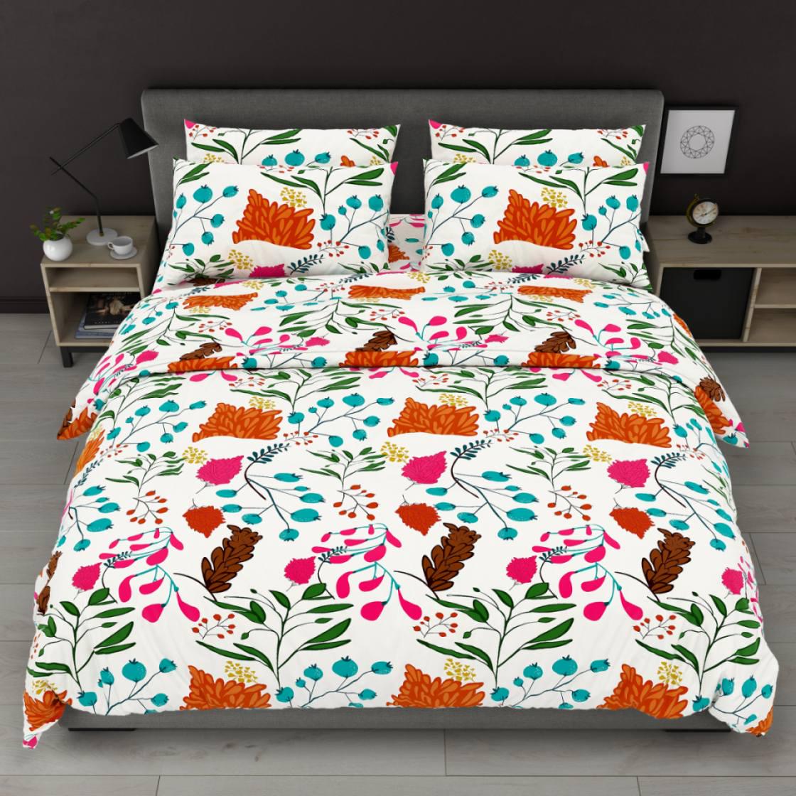 Комплект постельного белья Флория полуторный сатин 150х220 см наволочки 50х70 см (0402н401) Комплект постельного белья Флория полуторный сатин 150х220 см наволочки 50х70 см (0402н401)