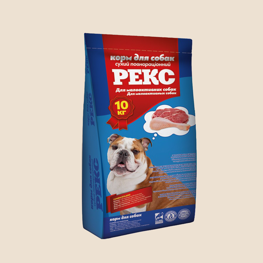Корм для малоактивних собак Рекс 10 кг