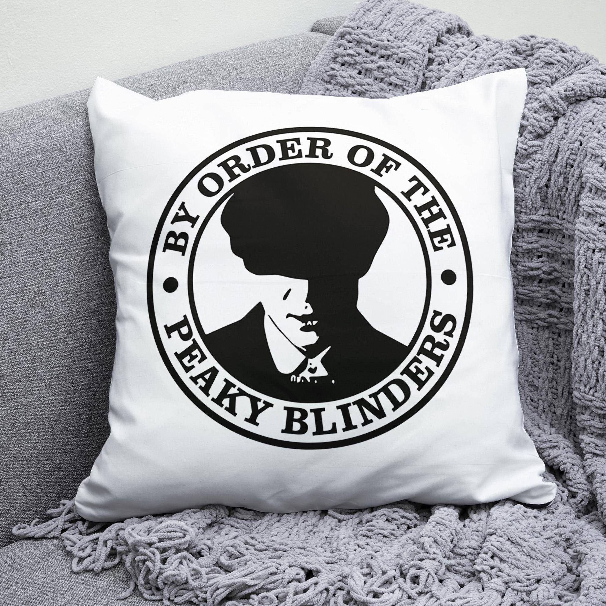 Плюшевая подушка квадрат с принтом Peaky Blinders