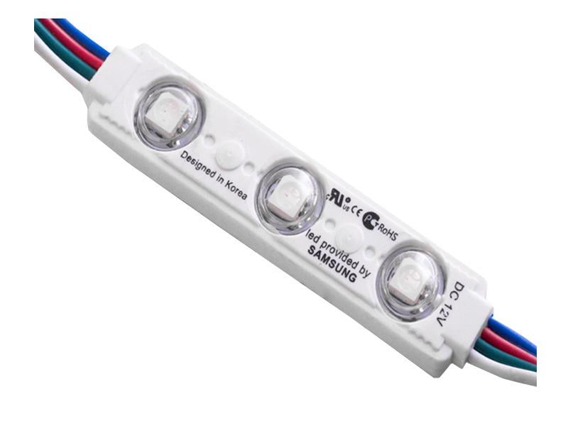 Модуль светодиодный LEDUA 5050-3smd 12V IP65 линза RGB (2115)