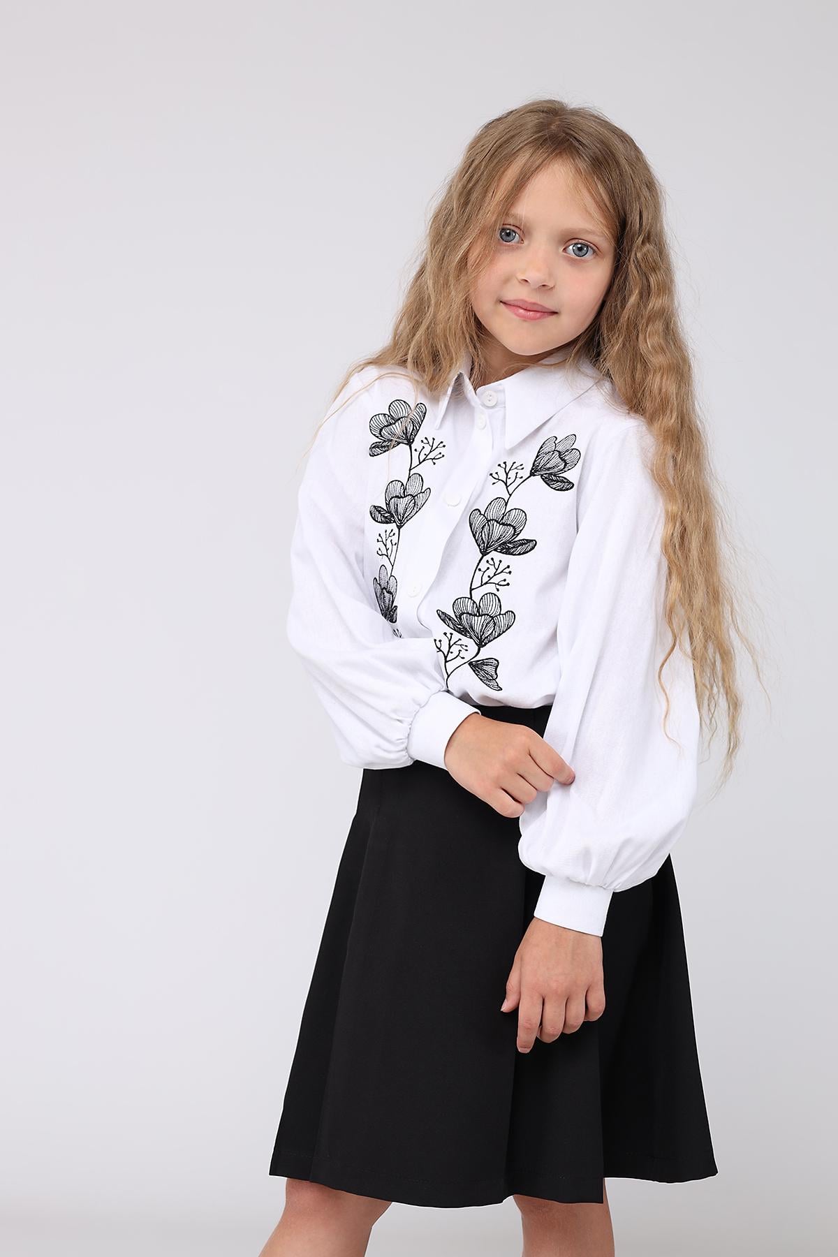 Рубашка с длинным рукавом для девочки Yuki ЦБ-00278742 140 см Белый (35964514) Рубашка с длинным рукавом для девочки Yuki ЦБ-00278742 140 см Белый (35964514)