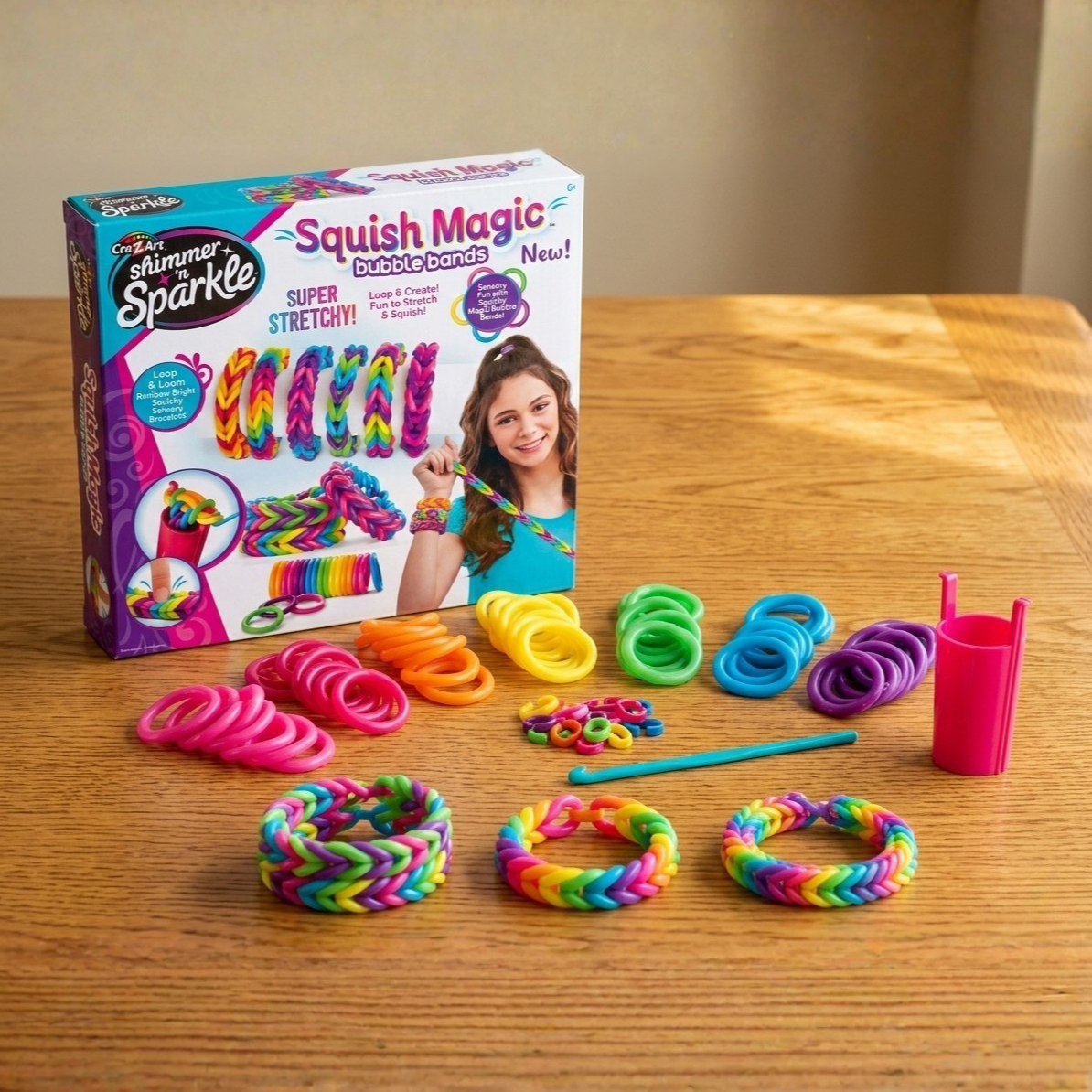 Набор для изготовления браслетов Cra-Z-Art Squish Magic Bubble Bands для детей от 6 лет Разноцветный (17343CRA)