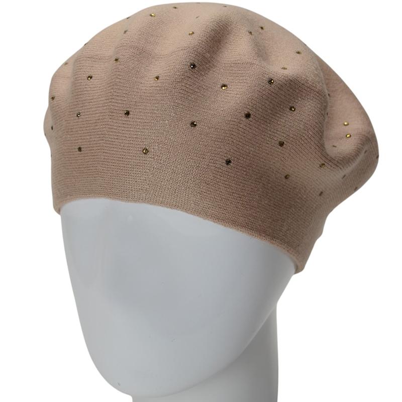Берет двойной Lirus Блис из вискозы универсальный Бежевый (288281)
