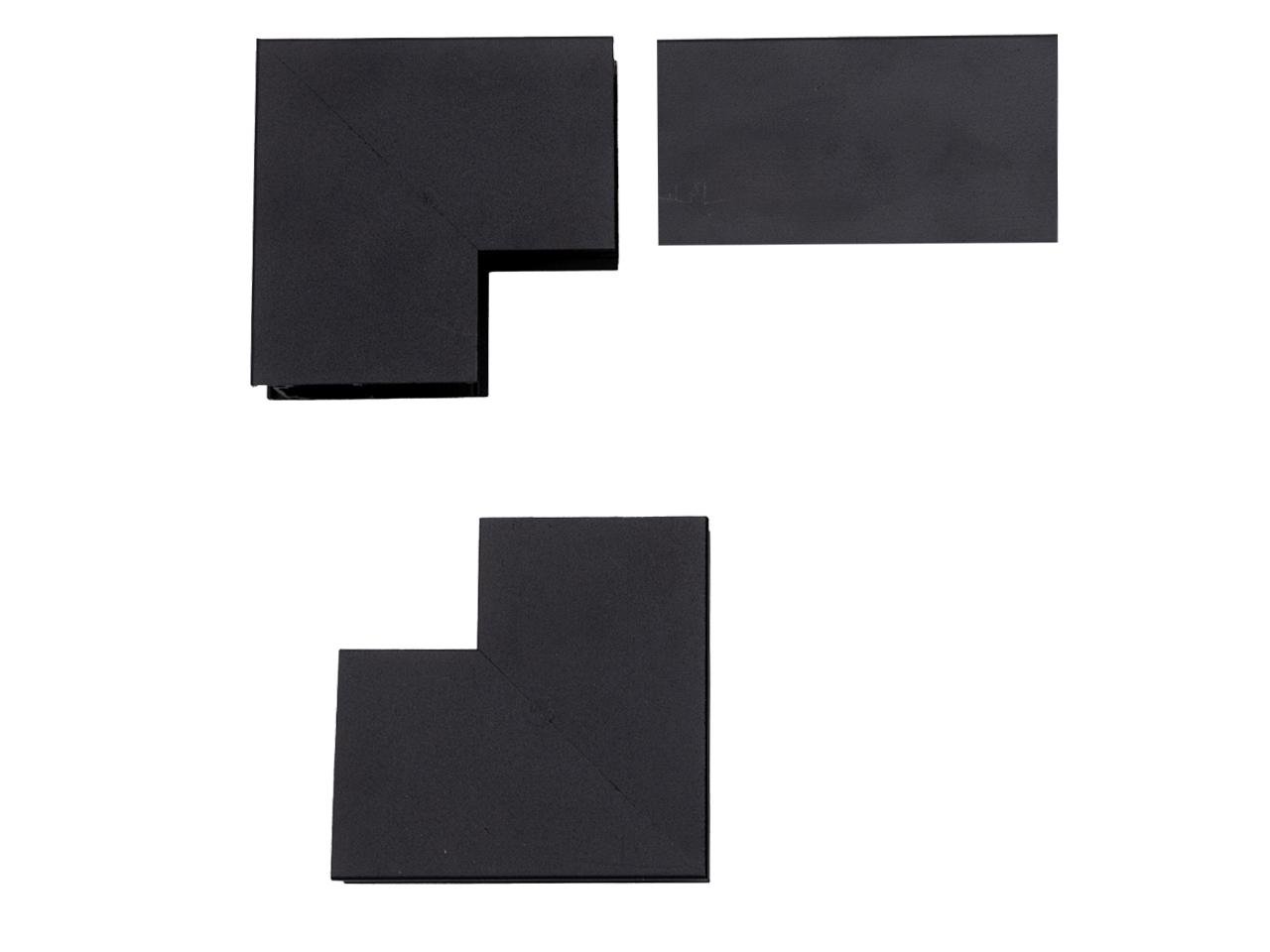 Соединитель вертикальный угловой для шинопровода HD-29L2/B BK (48-197)