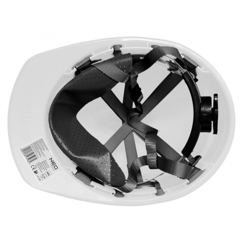 Каска защитная Neo Tools 97-221 с ремнем Белый (29079422) - фото 7 Каска защитная Neo Tools 97-221 с ремнем Белый (29079422) - фото 7