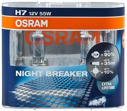 Лампа головного света Osram H7 55 W Night Breaker Plus (64210NBP) - фото 1