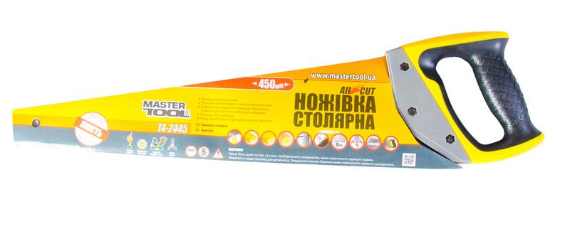 Ножівка столярна MASTERTOOL BLACK ALLIGATOR 450 мм (14-2445) - фото 2